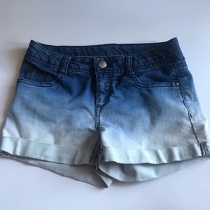 Ombré denim girls short